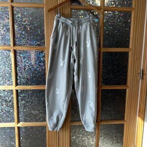 Women's Playboy x Missguided Gray Joggers Size US 4